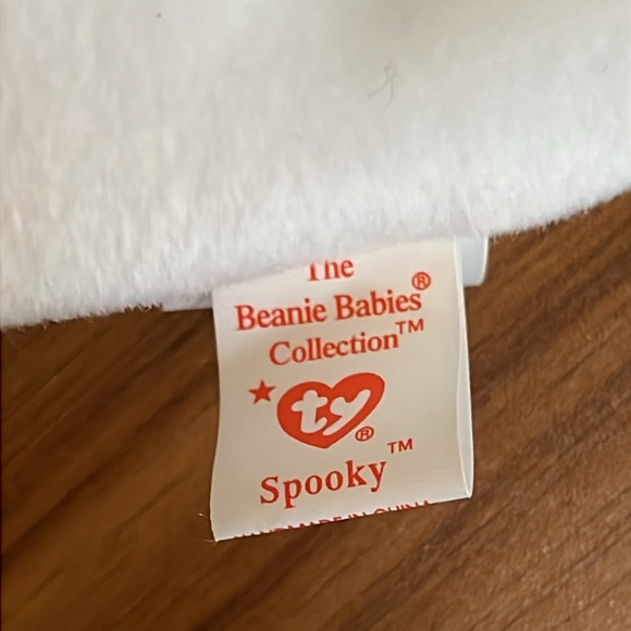 VINTAGE TY SPOOKY the ghost original Beanie Baby WITH TAG 1995 Style 4090 plush - Picture 11 of 11